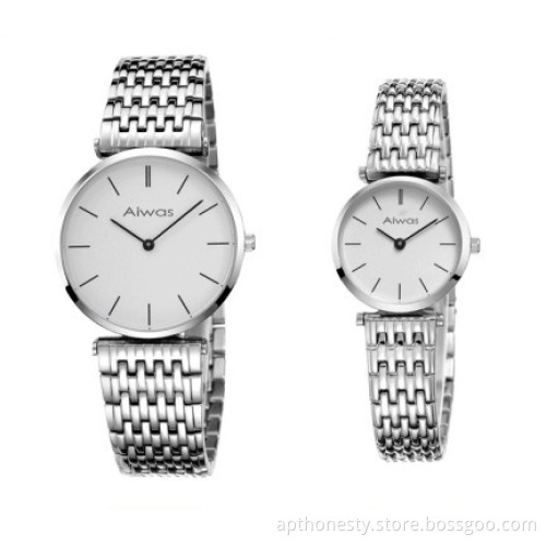 5 Mm Ultra-Thin Pairs Quartz Wristwatch Apt-W0822